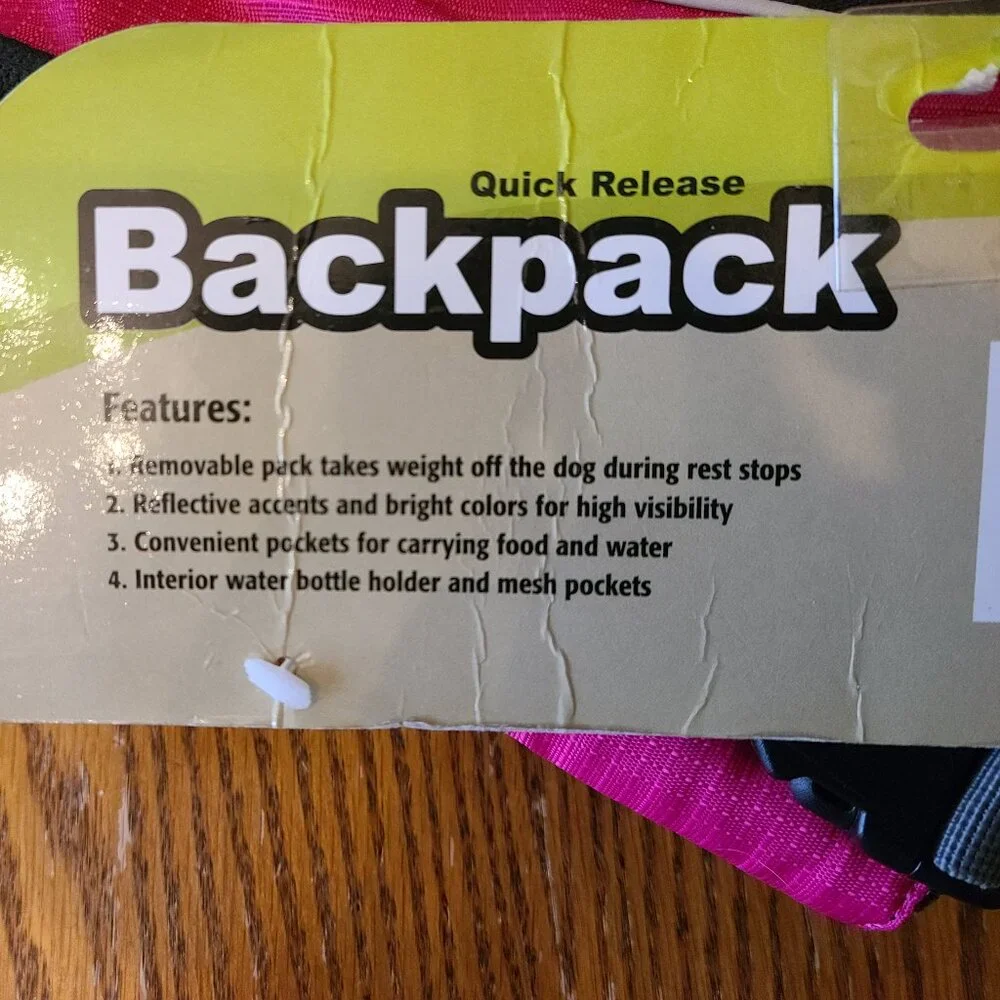 OUTWARD HOUND KYJEN STYLE #2501 DOGBACK PACK SMALL PINK